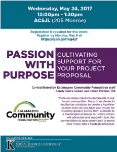 Passion with Purpose flyer
