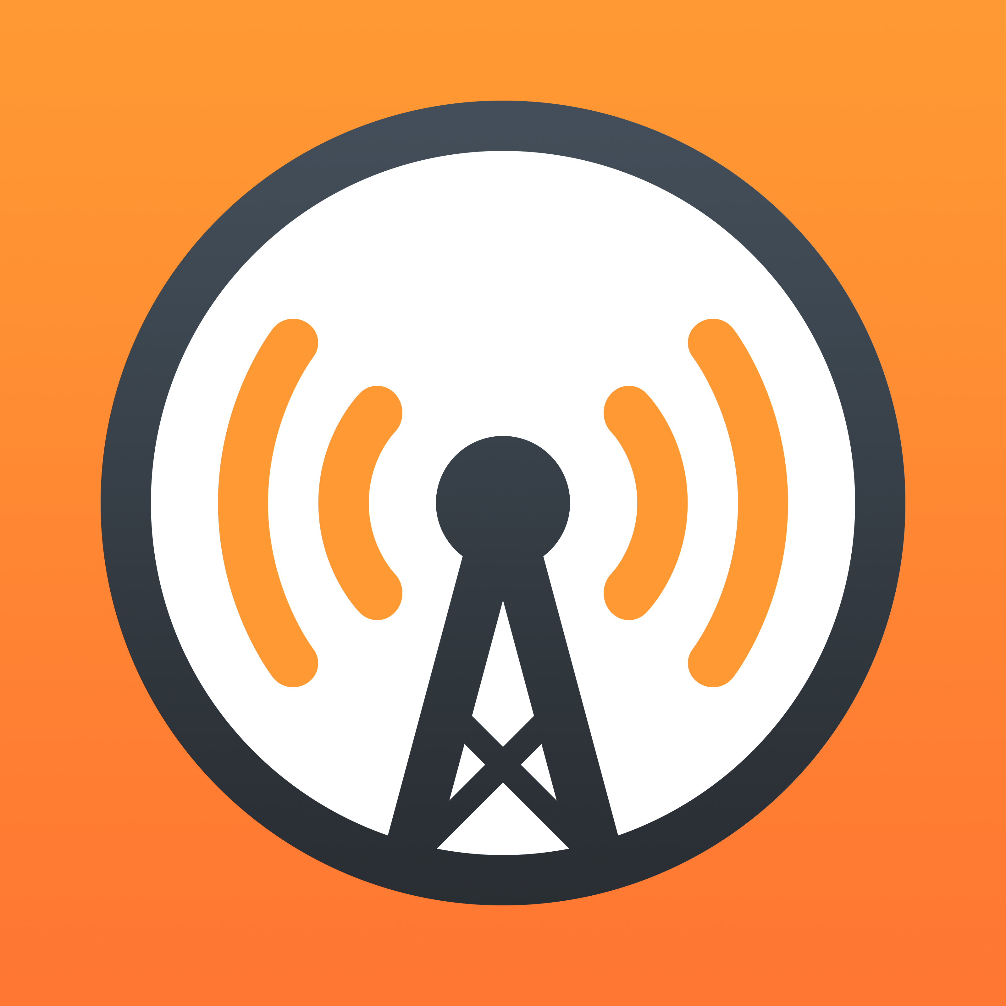 Spreaker icon, a web-based podcast service